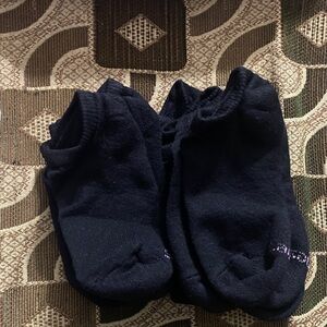 Hanes 7-Pack Cool Comfort No-Show Cushioned Socks (Black) — Size 5-9